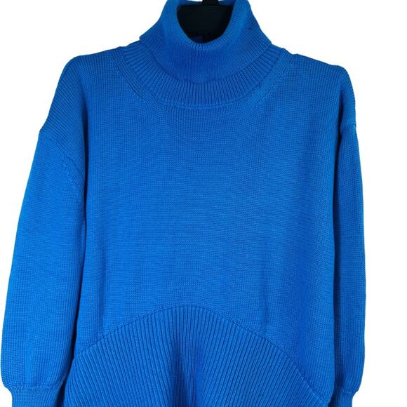 Princess Polly Colbolt Blue Knit Larnee Turtleneck Womens Sweater Blue Small - Picture 7 of 14